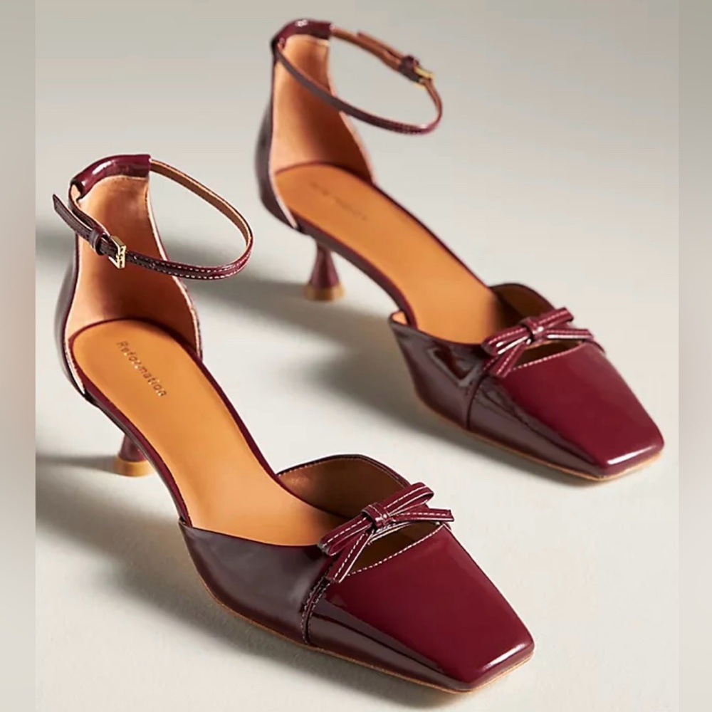 NWT Reformation Darby Bow Pump, Size 7